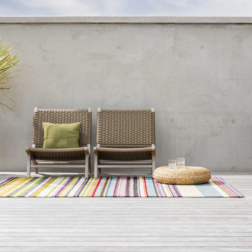 Habitat LaVida Outdoor Stripe Rugs in Multi 476801